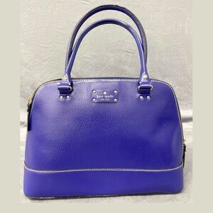 Kate Spade Purple Rachelle Welles Leather Handbag